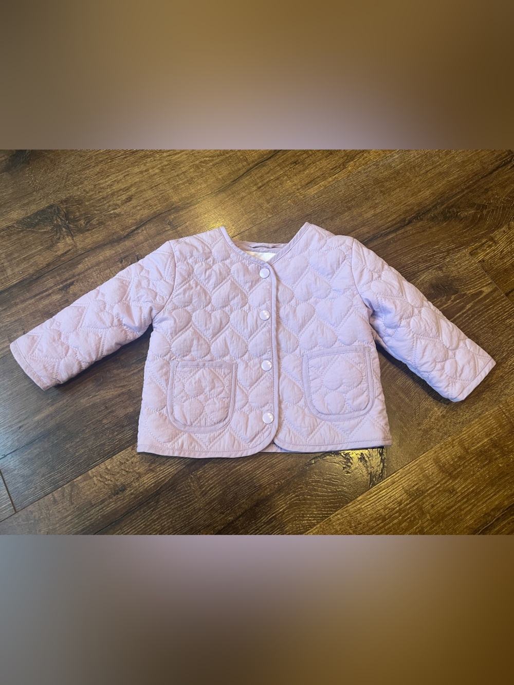 Lavender Fall/Spring Quilted Jacket- Baby 6-12 months